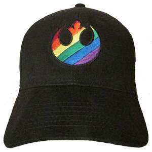 Star Wars LGBTQ Rainbow Gay Pride REBEL Logo Baseball Hat